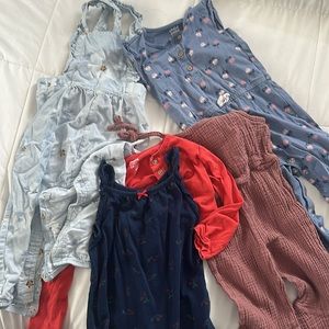 24 month old baby girl  jumpsuit lot.